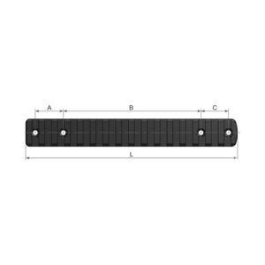 Mauser M12 Picatinny skinne - A/B/C målskitse